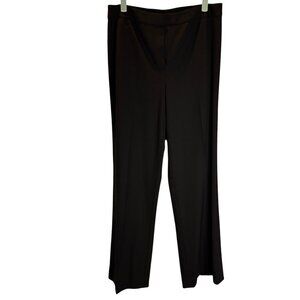 Lafayette 148 Black Virgin Wool Straight Leg Womens Dress Pants Size 12